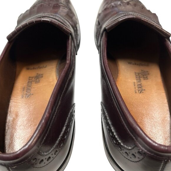 Allen Edmonds Shoe Mens 10 Wilbert Brown Leather Comfort Blucher‎ Oxford Casual main image 16